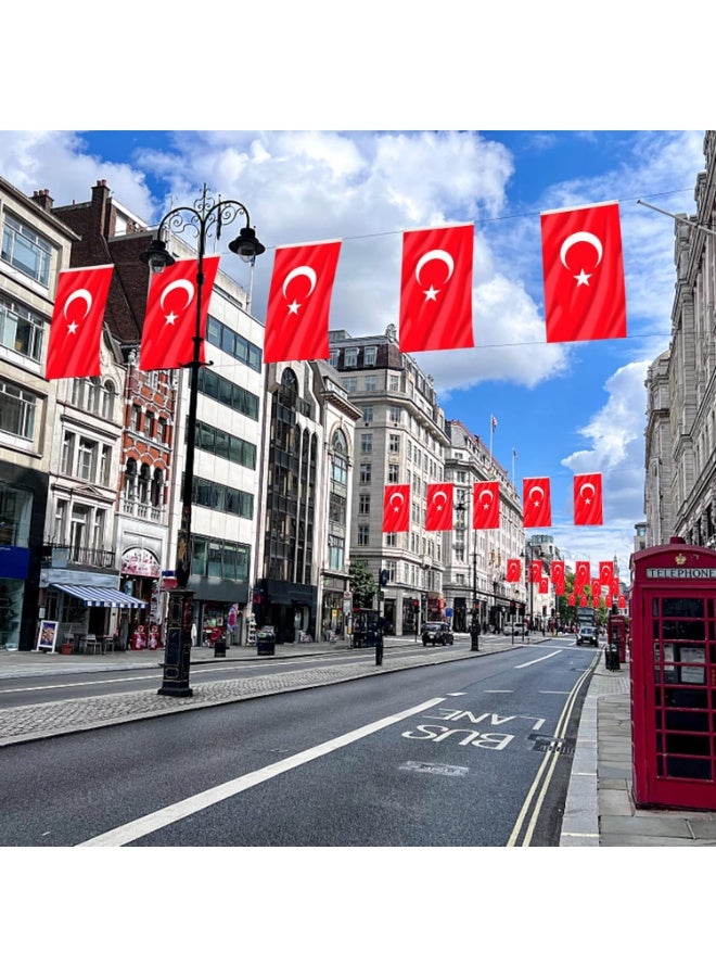 Turkey Flag 3×5 Ft – Polyester Banner with Grommets for Outdoor & FIFA World Cup 2026 Decor ⚽🇹🇷 - Image 3