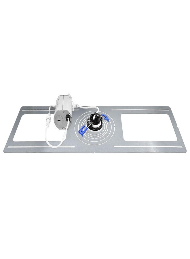 Luxrite New Construction Rough-in Bracket Mounting Plate, 2-3-3.75-4-5-6 Inch Recessed Light, Galvanized Steel, Round Hole Sizes, Shallow Retrofit LED Downlight with Junction Box Housing (4 Pack) - Image 5