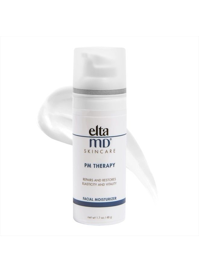 EltaMD PM Therapy Facial Moisturizer Lotion, Lightweight Face Moisturizer for Women with Hyaluronic Acid, Hydrates and Moisturizes Skin, Oil Free, Fragrance Free, Safe for Sensitive Skin, 1.7 oz Pump - Image 1