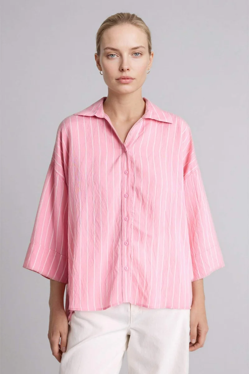 ديفاكتو Regular Fit Long Sleeve Shirt