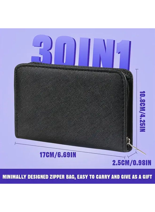 30 قطعة من مجموعة مقصات أظافر ستانلس ستيل، مجموعة مانيكير وباديكير احترافية، اللون SET098 - Image 5