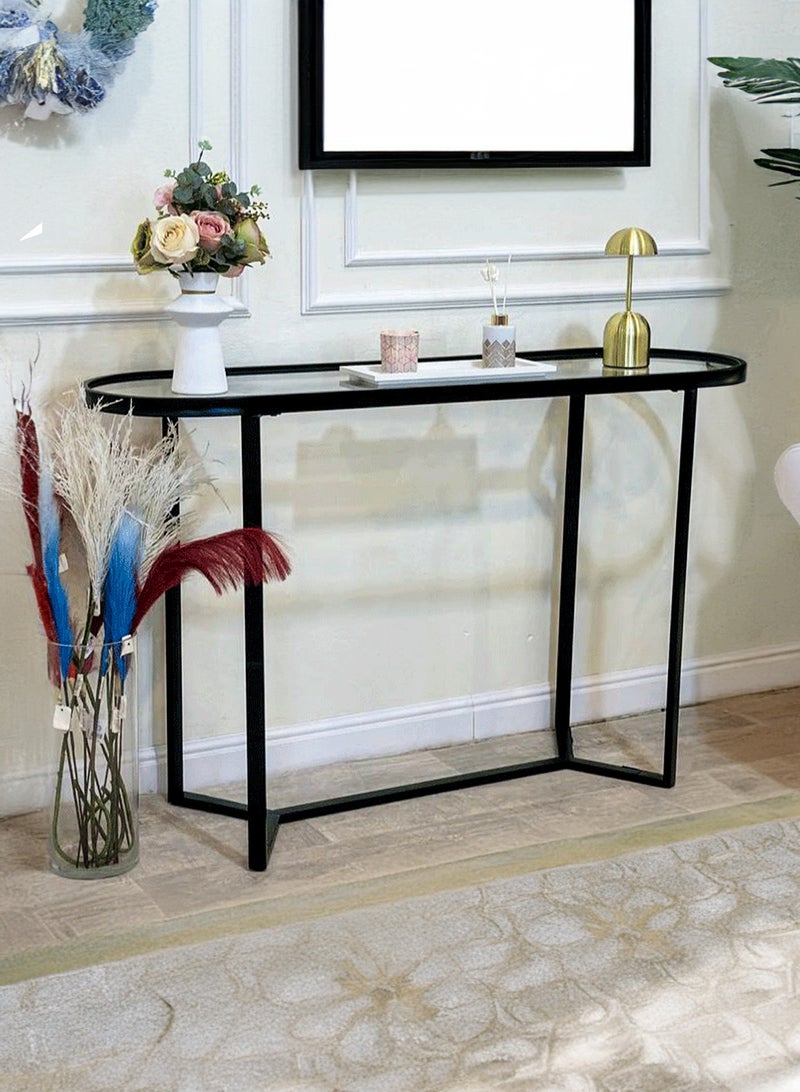 Generic Entrance console iron black glass  - Image 2