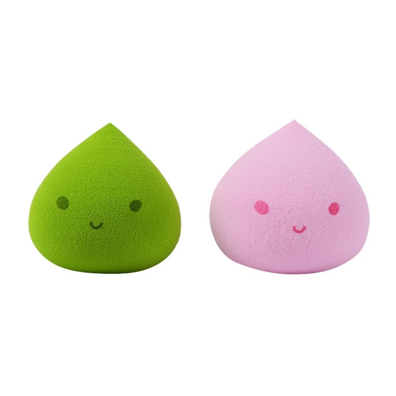 Profusion Cosmetics 2pc Sponge Kit Blender Buddy for Liquid and Powder with Travel Case, Ultra Soft Blending Sponges for Flawless Foundation and Powder Application