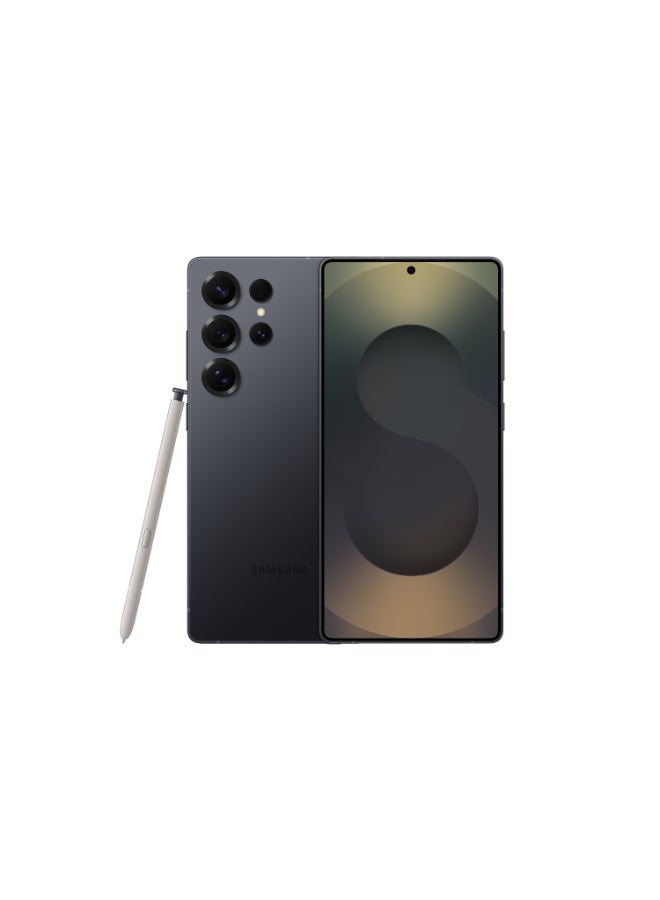 سامسونج جالاكسي S25 ألترا AI ثنائي الشريحة أسود جت 12 جيجابايت RAM 1 تيرابايت 5G - النسخة الدولية - Image 1