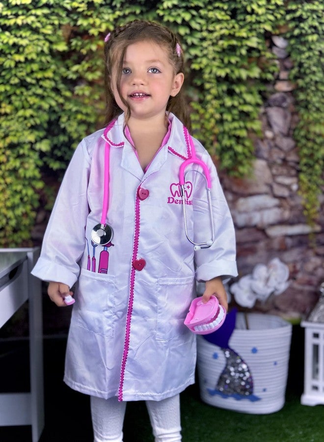 ANPHILE Kids Dentist Costume, Girls Dentist Costume Kids Doctor Costumes Play Set for Halloween Dress Up - Image 5