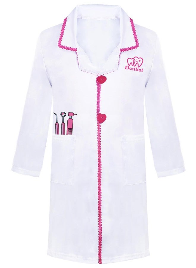 ANPHILE Kids Dentist Costume, Girls Dentist Costume Kids Doctor Costumes Play Set for Halloween Dress Up - Image 2