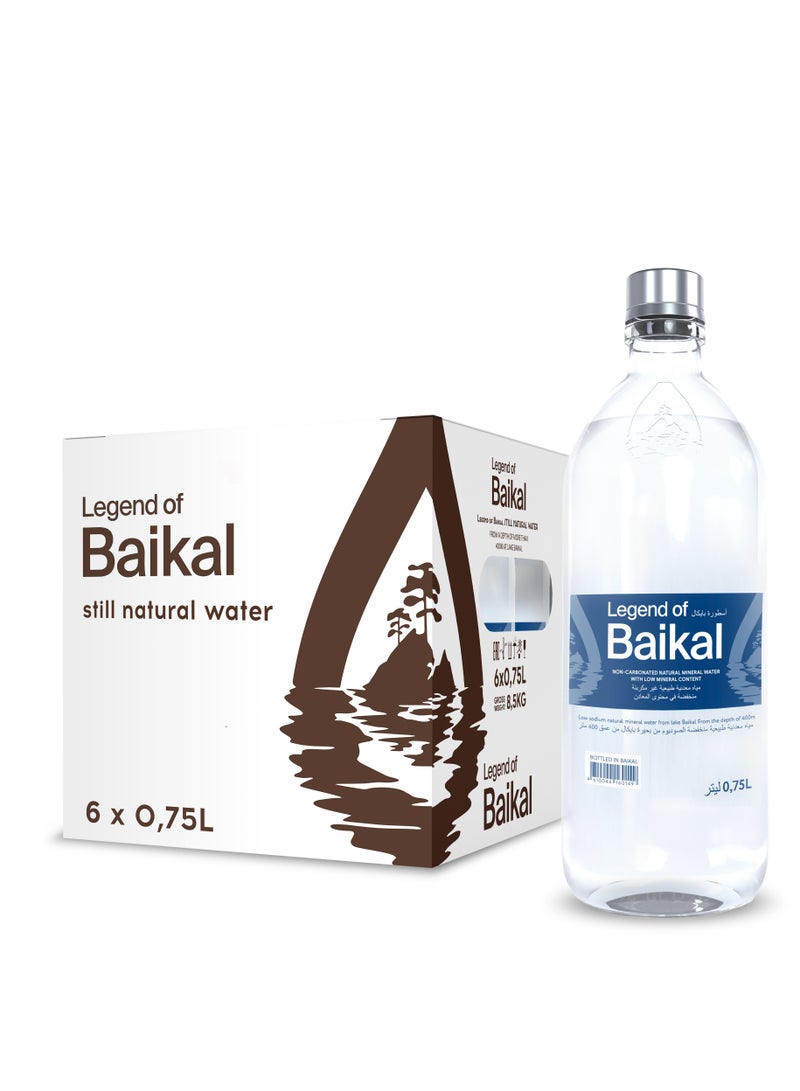 Legend of Baikal Natural Lake Water Still 750 ml Glass Pack of 6  - Image 1