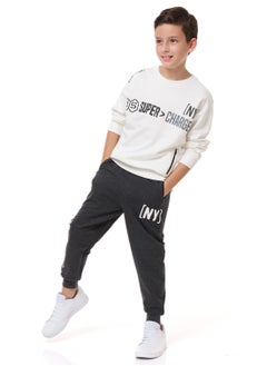 Boys' 2-Piece Sweatshirt and Jogger Set (8-14 yrs) Off-White/ Grey - pzsku/Z0D67D4EBD0697CE7747AZ/45/_/1727096844/cc67797c-ac86-488e-9ce7-ce5382ff22f0