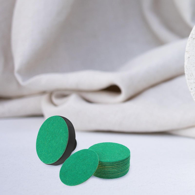Green Felt Replacement Pads For Air Hockey Table 12 Pieces 59Mm Round Medium Size - Image 3