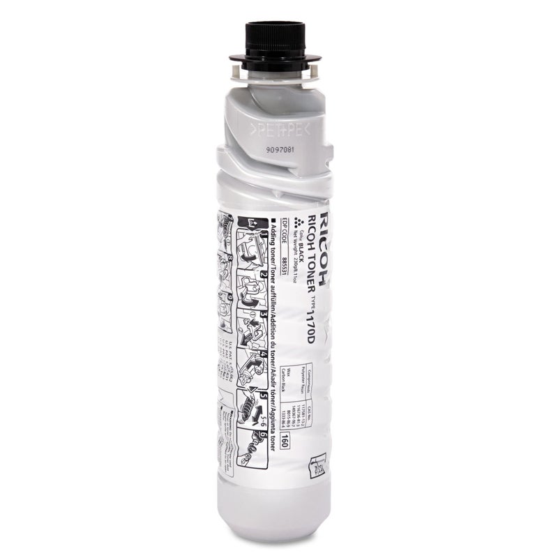 Ricoh 841718 (885531) Type 1170D/S15/LD015 Black Toner for Aficio 1515/1515f/1515mf, mp161/161f/161spf, mp171/ 171F/171SPF, mp201F/201SPF (7000 Yield) - Image 1