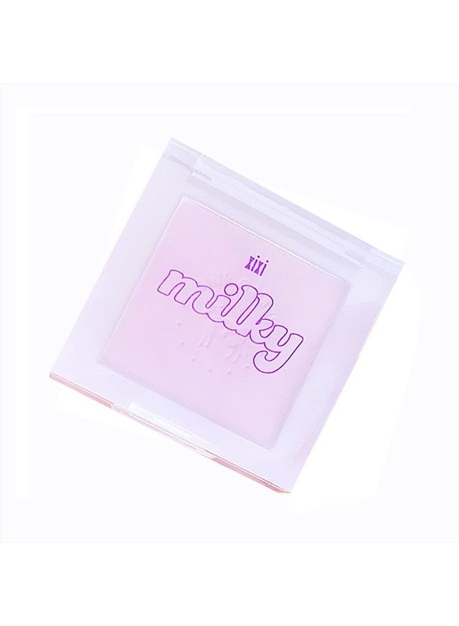 SURORAIN Blush Palette, Milk Galaxy Soft Mist Blush Monochrome Blush Palette Matte Vitality Nude Makeup Rouge Repair Blush Portable Daily Light Makeup Pink Tender Girl Beautiful Woman (Taro paste) - Image 1