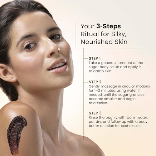 BRYAN  CANDY Bryan & Candy Coffee Sugar Body Scrub PH 5.5 For Tan Removal & Exfoliation|For Women & Men|Enriched with Coffee, Macadamia and Argan oil|Removes Dirt & Dead Skin from Neck, Knees, Elbows & Arms - 250g - Image 5