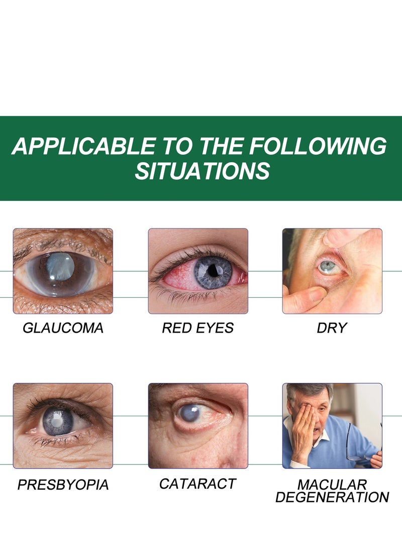 ximonth Presbyopia Eye Drops 10 Pack of 0.7ml Relief Solution for Dry, Tired Eyes, Soothing Eye Drops to Alleviate Eye Fatigue, Itching, & Blurred Vision, Hydrating Formula for Comprehensive Eye Care  - Image 4