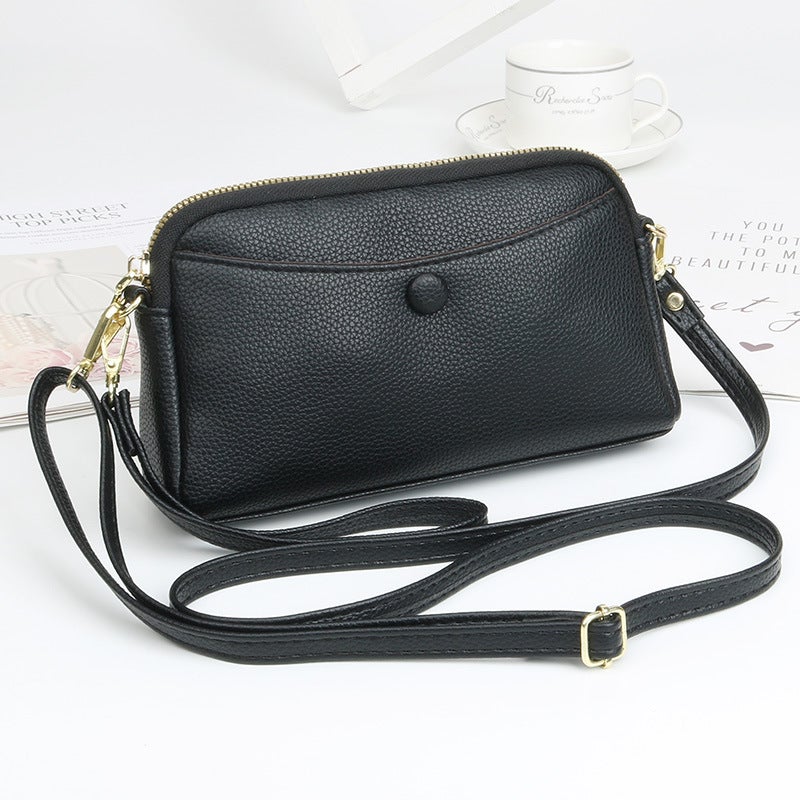 Multifunctional Solid Color PU Leather Wallet, RFID Blocking Design Portable Daily Storage Purse for Cards Cash Coin Business Use - Image 2