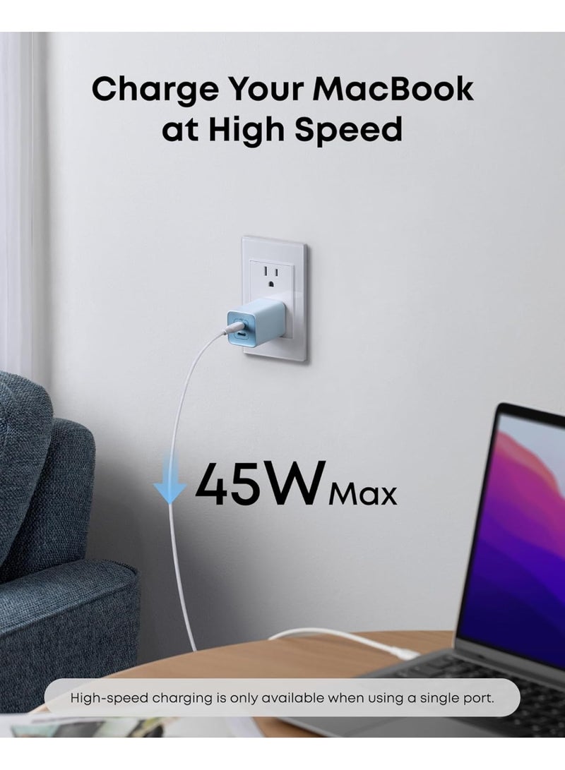 Anker 523 Dual Type-C Adapter, 47 Watt, Black - A2039L11 - Image 5