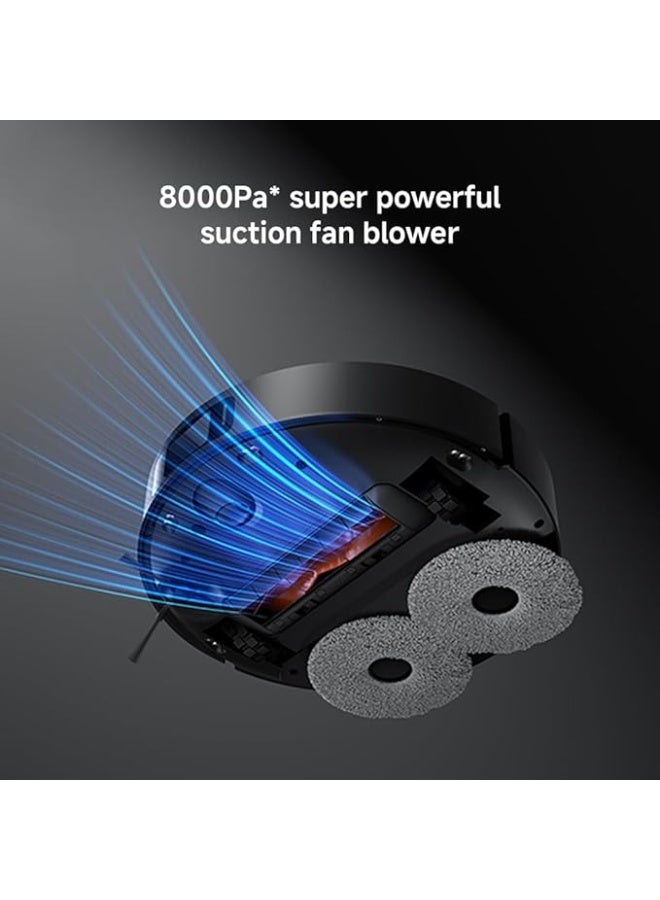 شاومي مكنسة شاومي الروبوتية X20 ماكس – مكنسة كهربائية ومسح متعددة الوظائف مع خاصية التفريغ التلقائي وقاعدة غسيل المسح، قوة شفط 8000 باسكال، نظام ملاحة ذكي بتقنية LDS، رسم خرائط متعددة الطوابق، تحكم عبر التطبيق والصوت - Image 3