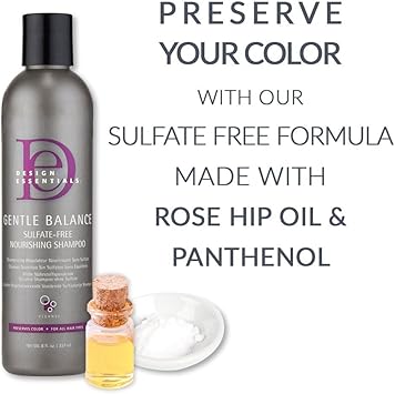 Design Essentials Gentle Balance Sulphate Free shampoo 8 oz - Image 3
