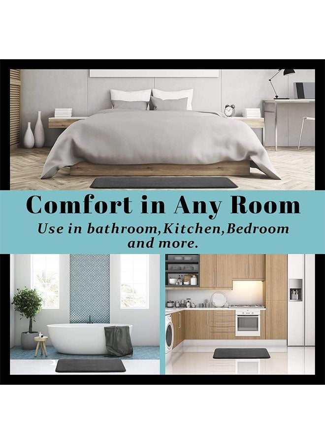 Bath Rug Mat,Washable Bath Mat,Extra Soft and Absorbent Bathroom Mats, Non Slip Washable Carpet for Floor,Machine Washable Shower Rug, Quick Drying Short Plush Floor Bath Tub Mat for Bathroom Kitchen,Toilet Rug for Tub,Bathroom Home Decor Accessories - Image 3