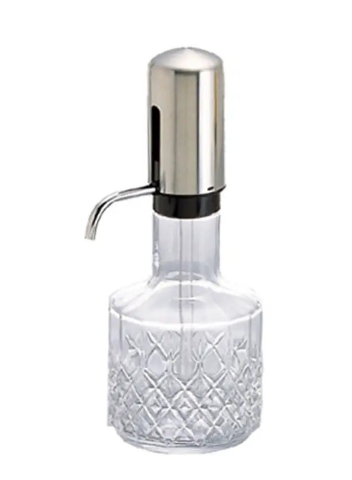 هاريو فون مبرد مياه زجاجي بخزان 1 لتر، فضي