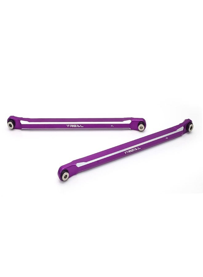 Treal Aluminum 7075 Front Lower Link Bars (2) pcs for Axial RBX10 Ryft (Purple) - Image 2