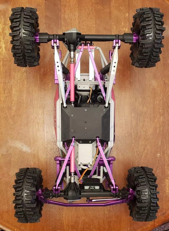 Treal Aluminum 7075 Front Lower Link Bars (2) pcs for Axial RBX10 Ryft (Purple) - Image 5