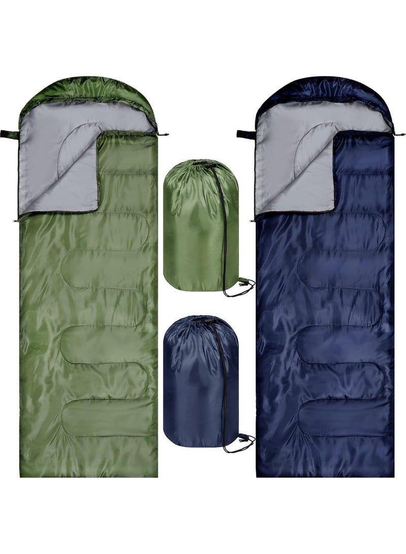 MostNow Camping Sleeping Bag, Lightweight Packable Waterproof Camping Gear Equipment to Keep Warm for Spring Summer Fall Indoor Outdoor Backpacking Hiking Travel (Green) - Image 5