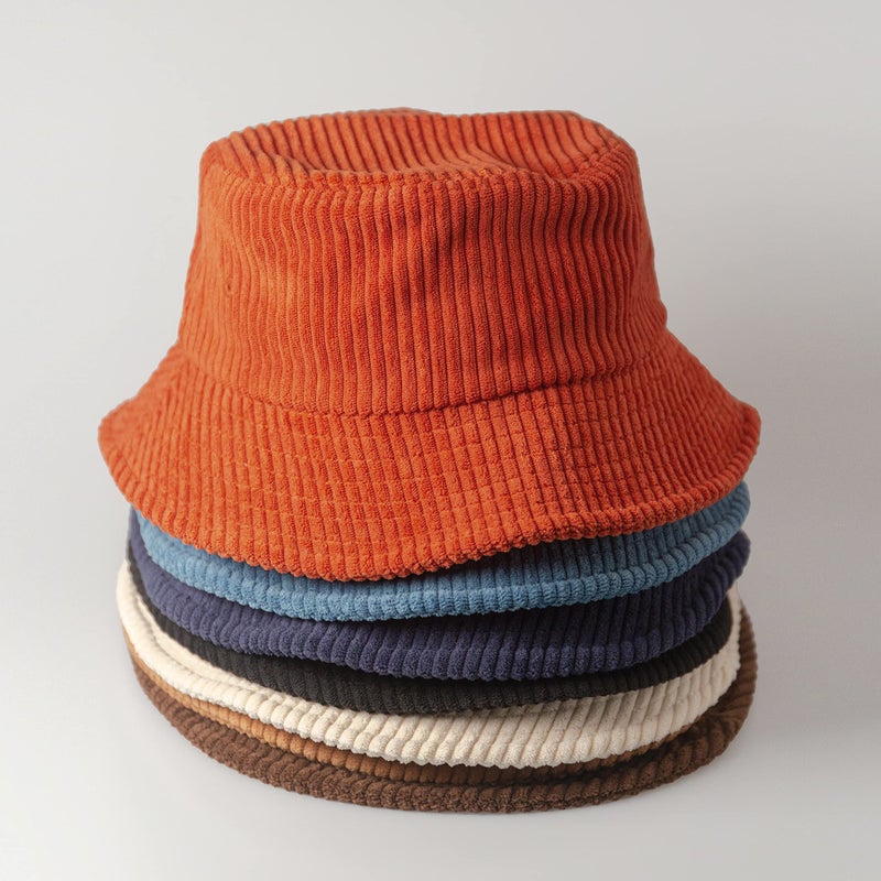 CHOK.LIDS Everyday Corduroy Bucket Hat Unisex Trendy Soft Warm Lightweight Outdoor Fisherman Fun Vacation Getaway (Camel) - Image 3