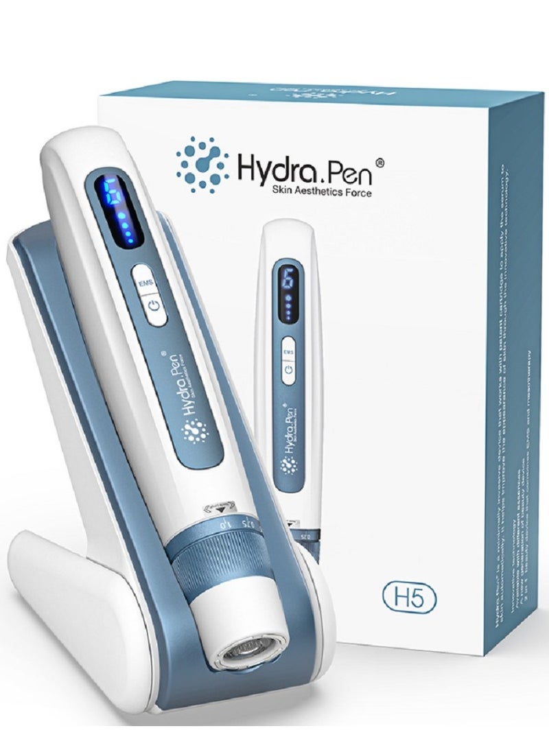 Dr.pen Hydra.pen H5 Professional EMS Microneedle Dr.pen Pen with 2pcs 12Pin Replacement Cartridges(Blue)  - Image 1