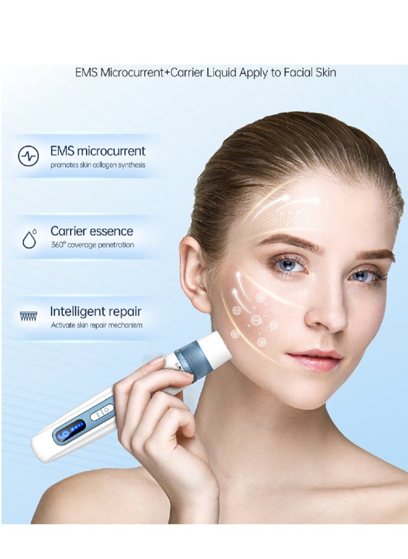 Dr.pen Hydra.pen H5 Professional EMS Microneedle Dr.pen Pen with 2pcs 12Pin Replacement Cartridges(Blue)  - Image 3