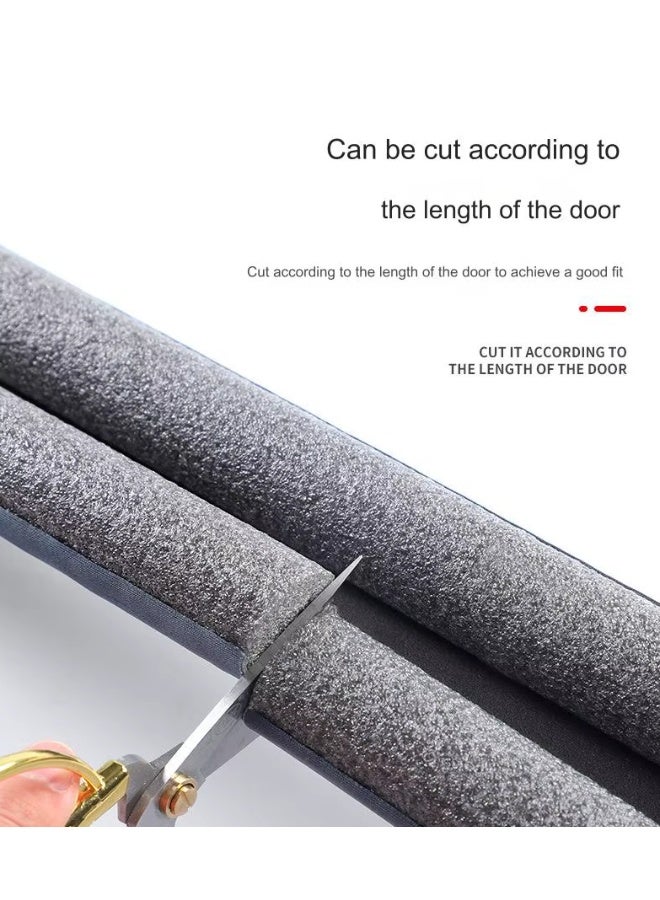 OSALIA Door Draught Stopper 96cm Under Door Draft Guard, Door Bottom Sealing Strip Soundproof Noise Reduction Weather Strip, Door Gap Blocker Keeps Out Dust, Insects & Cold Air – Easy Install - Image 4