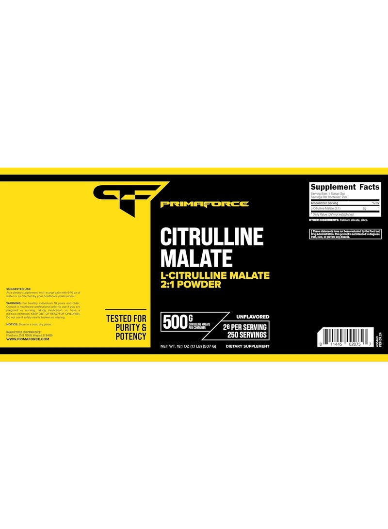 Primaforce Citrulline Malate Unflavored 500g - Image 5