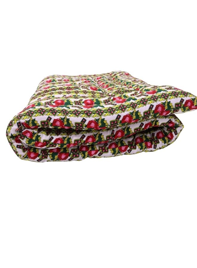 سمارت هوم بطانية نوم قطنية للمخيمات وبيوت الراحة، ناعمة الملمس، مصنوعة من مواد عالية الجودة، بطانية قطنية طبيعية لشخص واحد، مقاس 190*90*6 سم - Image 5