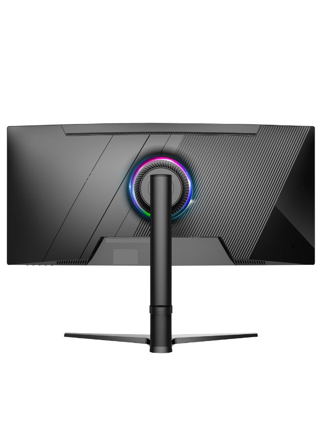 34 Inch Curved Gaming Monitor 3K WQHD 3440x1440, LED Panel Type, 165Hz Refresh Rate, 1ms Response Time, Adaptive Sync and G-Sync Compatible, Adjustable Stand | GMX34B