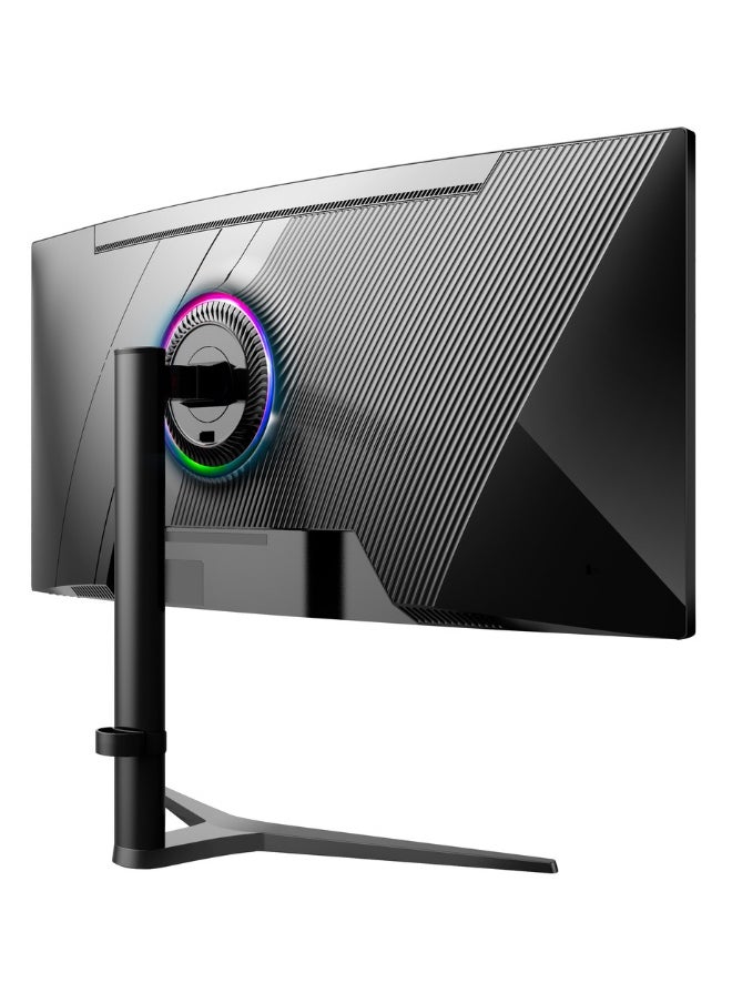 34 Inch Curved Gaming Monitor 3K WQHD 3440x1440, LED Panel Type, 165Hz Refresh Rate, 1ms Response Time, Adaptive Sync and G-Sync Compatible, Adjustable Stand | GMX34B