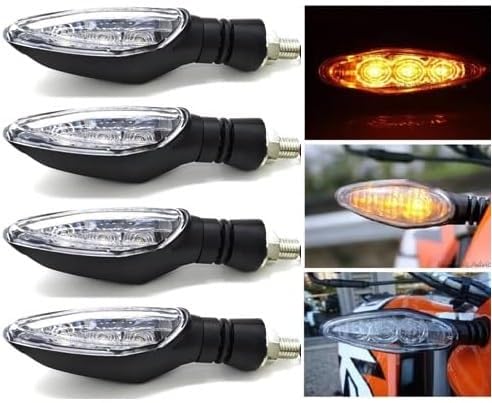 ELTRON TURBO KTM Turn Signals Indicator Light Blinker Yellow Light Compatible for KTM 125/200/250/390 Duke RC (Pack of 4) | Halogen - Image 1