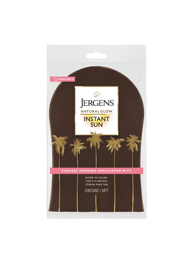 Jergens Jergens Natural Glow Body Applicator Mitt, Flawless, Streak-free Tanning Blender Glove, Reusable Tanning Mitt Protects Hands, Deep  - Image 1