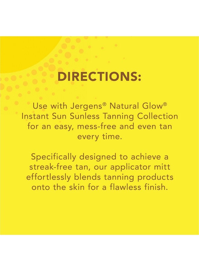 Jergens Jergens Natural Glow Body Applicator Mitt, Flawless, Streak-free Tanning Blender Glove, Reusable Tanning Mitt Protects Hands, Deep  - Image 5