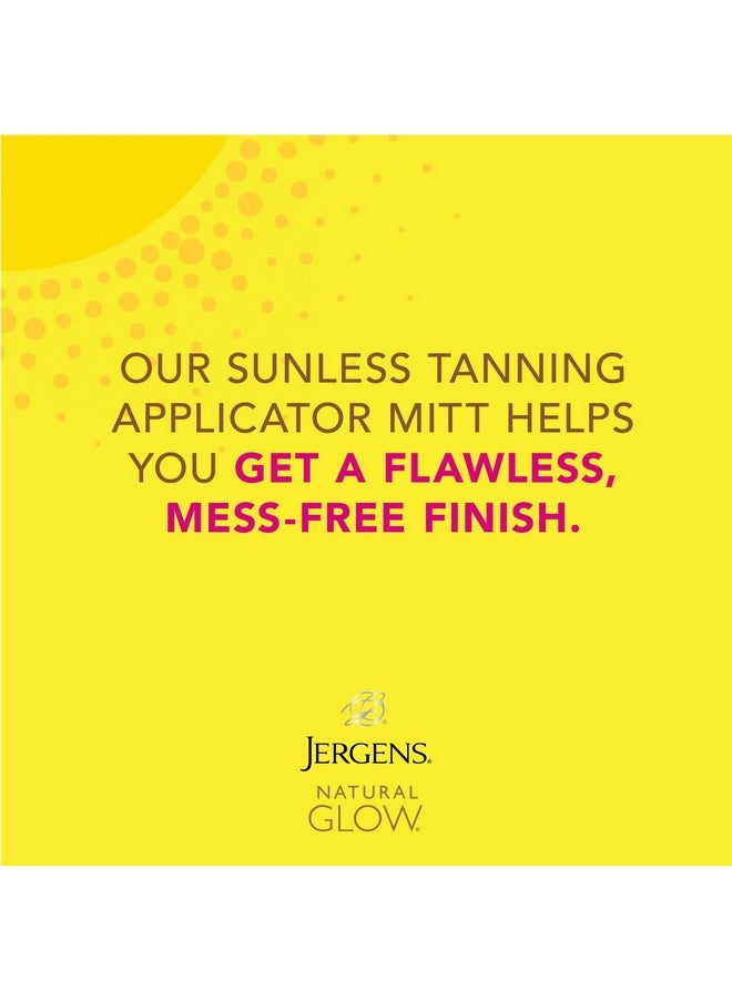 Jergens Jergens Natural Glow Body Applicator Mitt, Flawless, Streak-free Tanning Blender Glove, Reusable Tanning Mitt Protects Hands, Deep  - Image 3