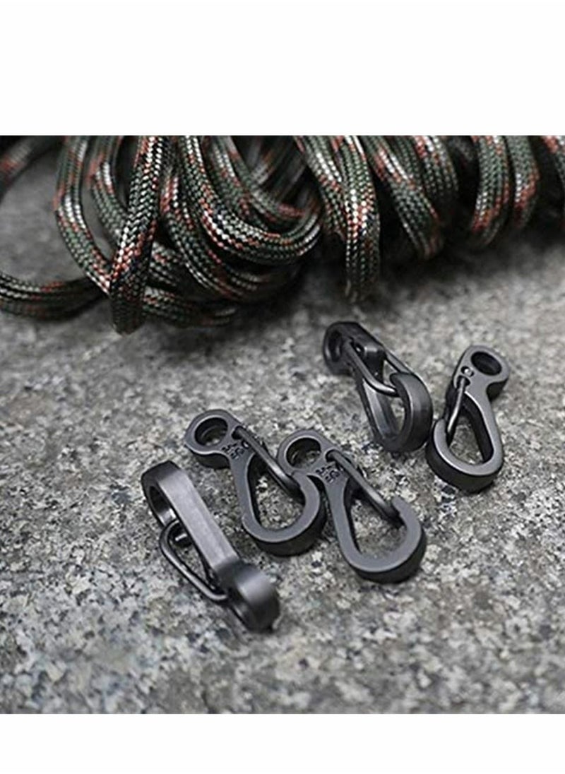 Generic - Mini Carabiner, Spring Back Pack Clasps Keychain Tactical Gear Hooks Key Chain for Outdoor Activity, Camping, Fishing, Hiking, Traveling, (Pack of 12) - Image 1