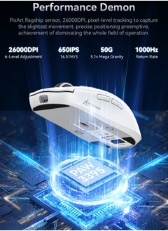 X6 Lightweight Wireless Gaming Mouse with 3 Mode Wired 2.4G BT5.2 Up to 26K DPI RGB Touch Magnetic Charging Base - pzsku/Z0D68EADCBAC1B4169CD3Z/45/_/1739003451/f71f0a6d-3432-4350-877d-78536fe4e6cd