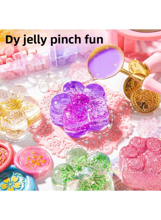 ألعاب يدوية الصنع للفتيات للأطفال فوق 10 سنوات من عمر 7-9 فتيات صغيرات 8 انفجارات 6 12 قرصة موسيقى 5 ألوان: ⭐نسخة دخول متوهجة في الظلام ⭐636 قطعة مجموعة طرق للعب - Image 4