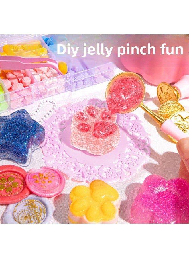 ألعاب يدوية الصنع للفتيات للأطفال فوق 10 سنوات من عمر 7-9 فتيات صغيرات 8 انفجارات 6 12 قرصة موسيقى 5 ألوان: ⭐نسخة دخول متوهجة في الظلام ⭐636 قطعة مجموعة طرق للعب - Image 5