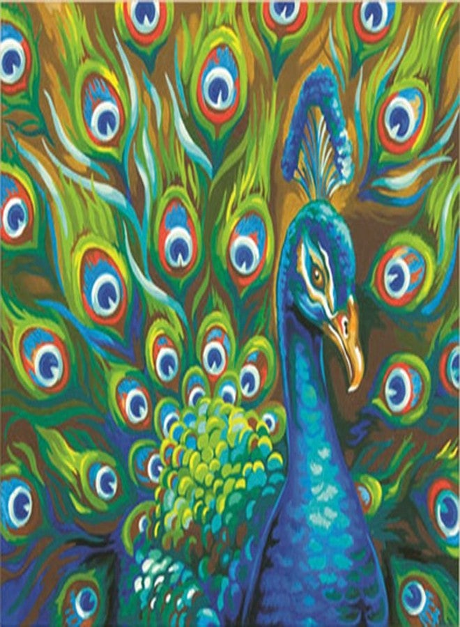 Dimensions Wild Peacock Paint by Numbers for Adults, 14'' W x 11'' L