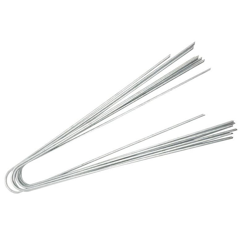 50 PCS Steel Landscape U shaped Stakes Pins Staple Peg for Ground Garden Farm Grass Tent  Fence - Image 3