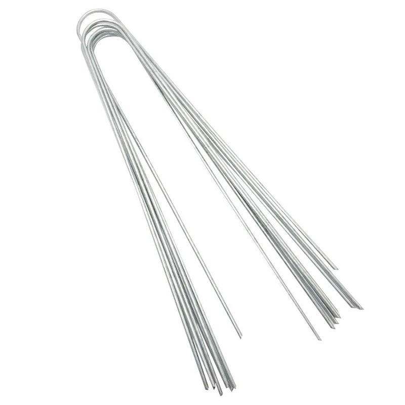 50 PCS Steel Landscape U shaped Stakes Pins Staple Peg for Ground Garden Farm Grass Tent  Fence - Image 5