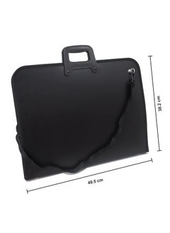 Isomars A3 Artist Portfolio Case, Art Portfolio Carrying Bag, Painting Drawing Board Bag, Student Portfolio Drawing Painting Sketch Bag, Art Folder Art Supplies, Artwork Storage Bag (48x37cm)  - Image 2