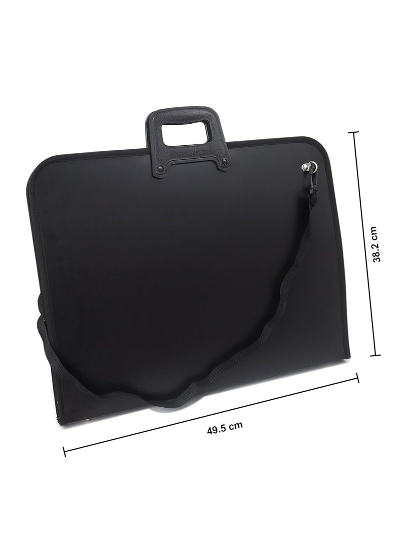 Isomars A3 Artist Portfolio Case, Art Portfolio Carrying Bag, Painting Drawing Board Bag, Student Portfolio Drawing Painting Sketch Bag, Art Folder Art Supplies, Artwork Storage Bag (48x37cm)  - Image 2