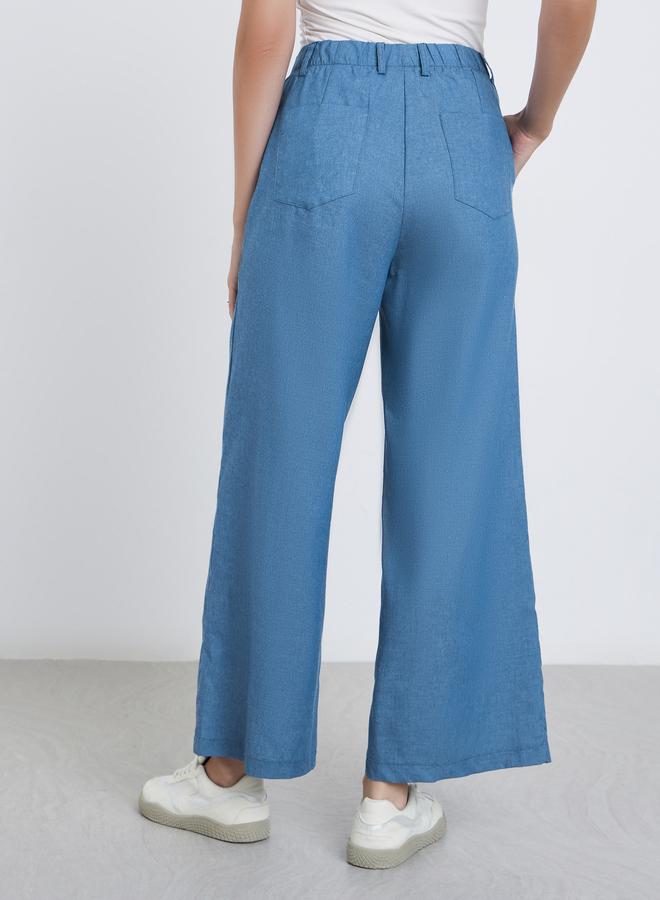 ستايلي بنطال جينز بقصة أرجل واسعة - Image 4