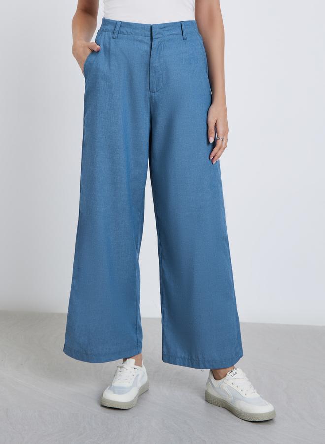 ستايلي بنطال جينز بقصة أرجل واسعة - Image 2