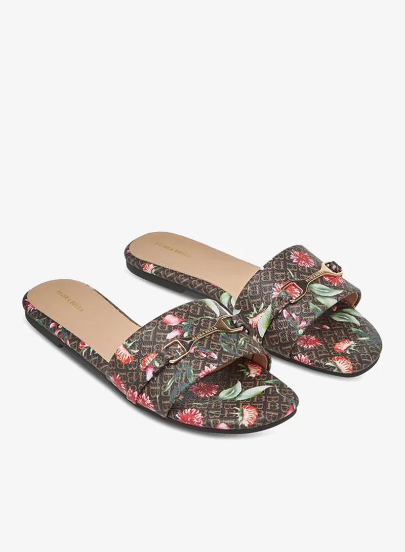 Flora Bella By Shoexpress Women Monogram Print Sandals